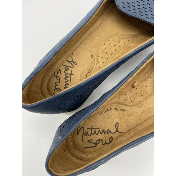 Natural soul Navy Isla Slip-on Loafers size 6 M - Picture 4 of 6